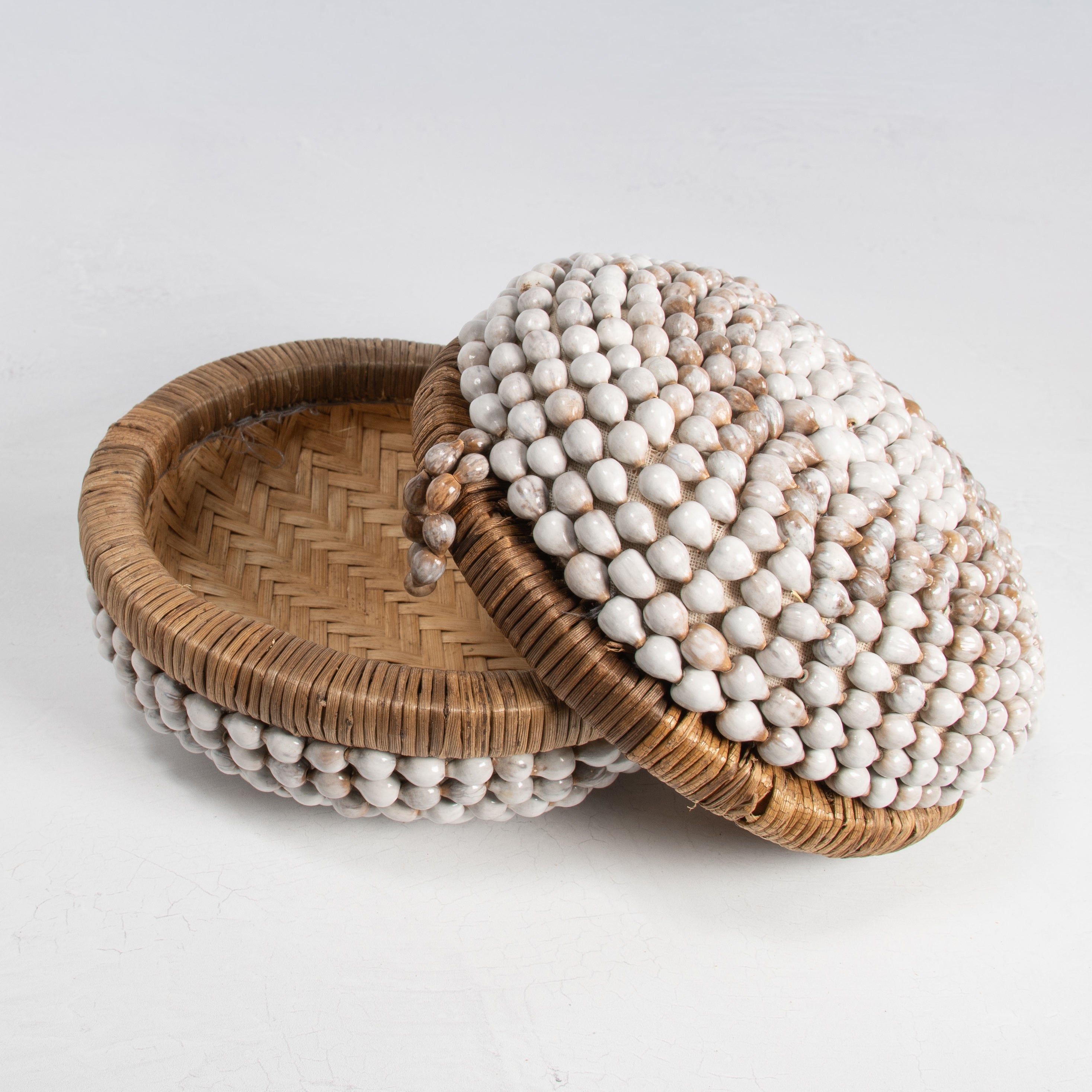 Handwoven Seed Bead Basket - Small