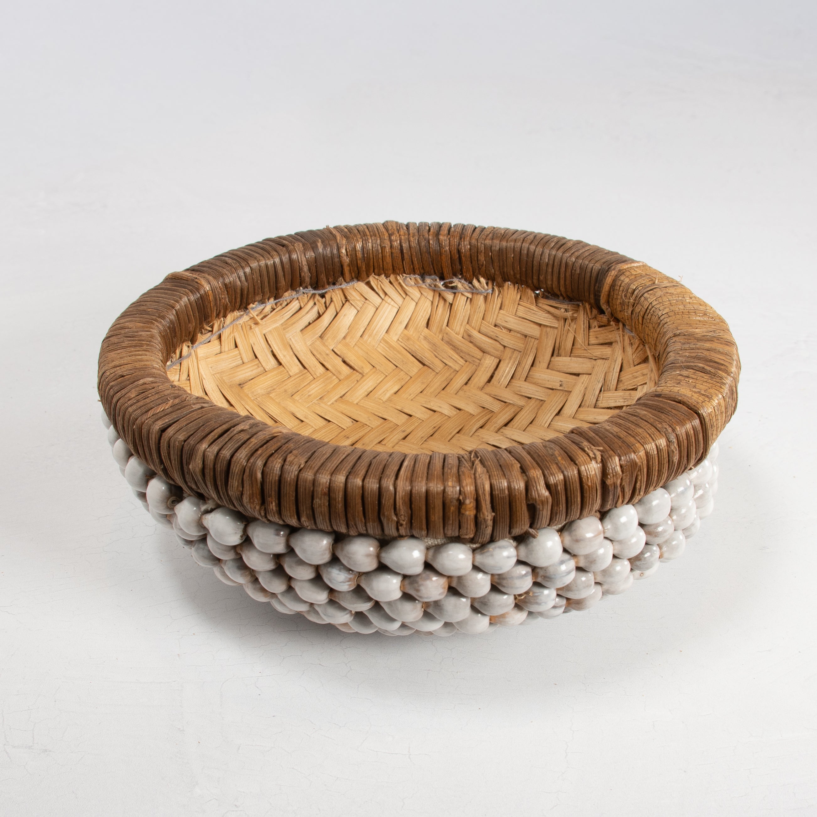 Handwoven Seed Bead Basket - Small