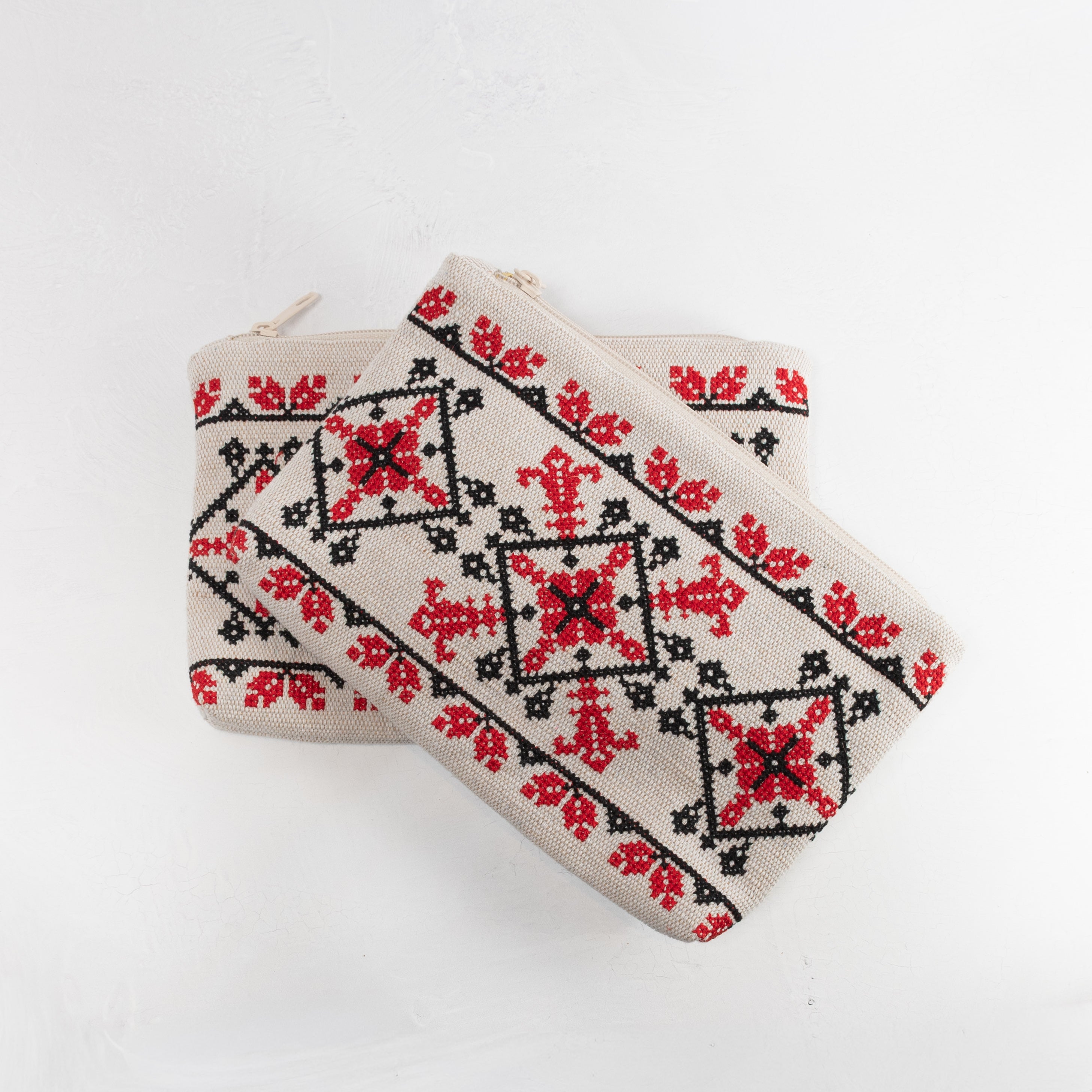 Embroidered Zip Pouch