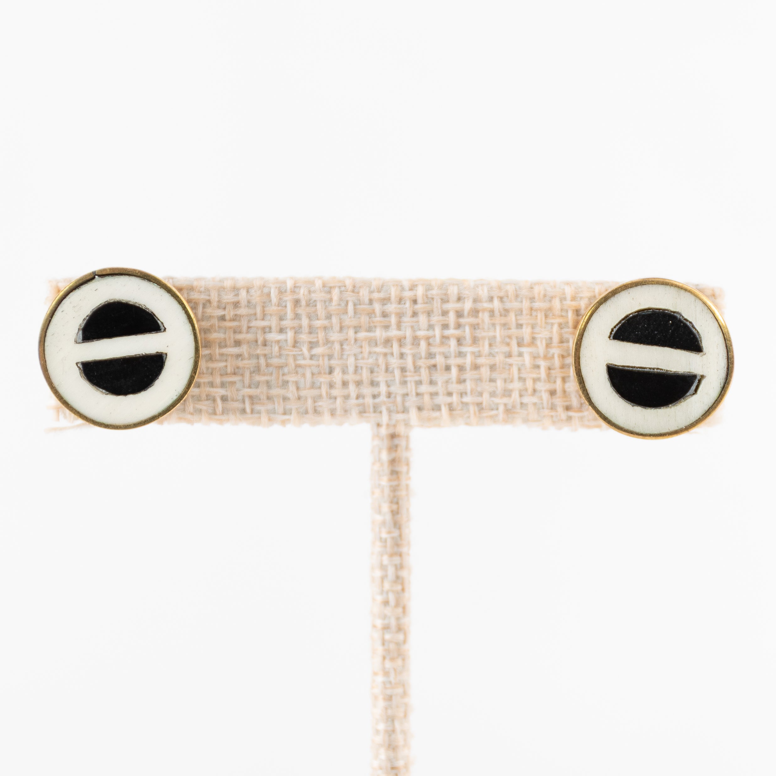 Black & White Stud Earrings