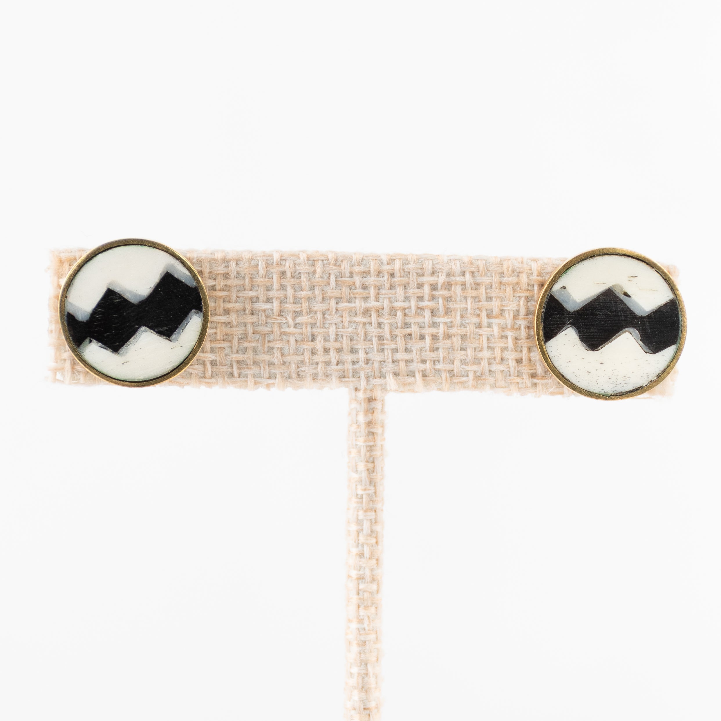 Black & White Stud Earrings