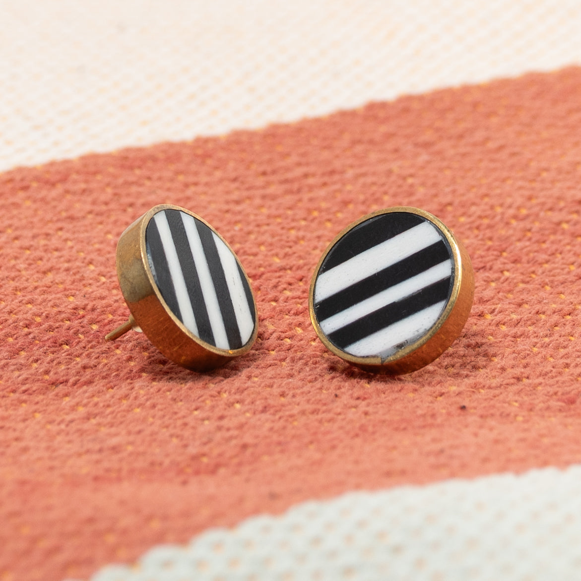Black & White Stud Earrings