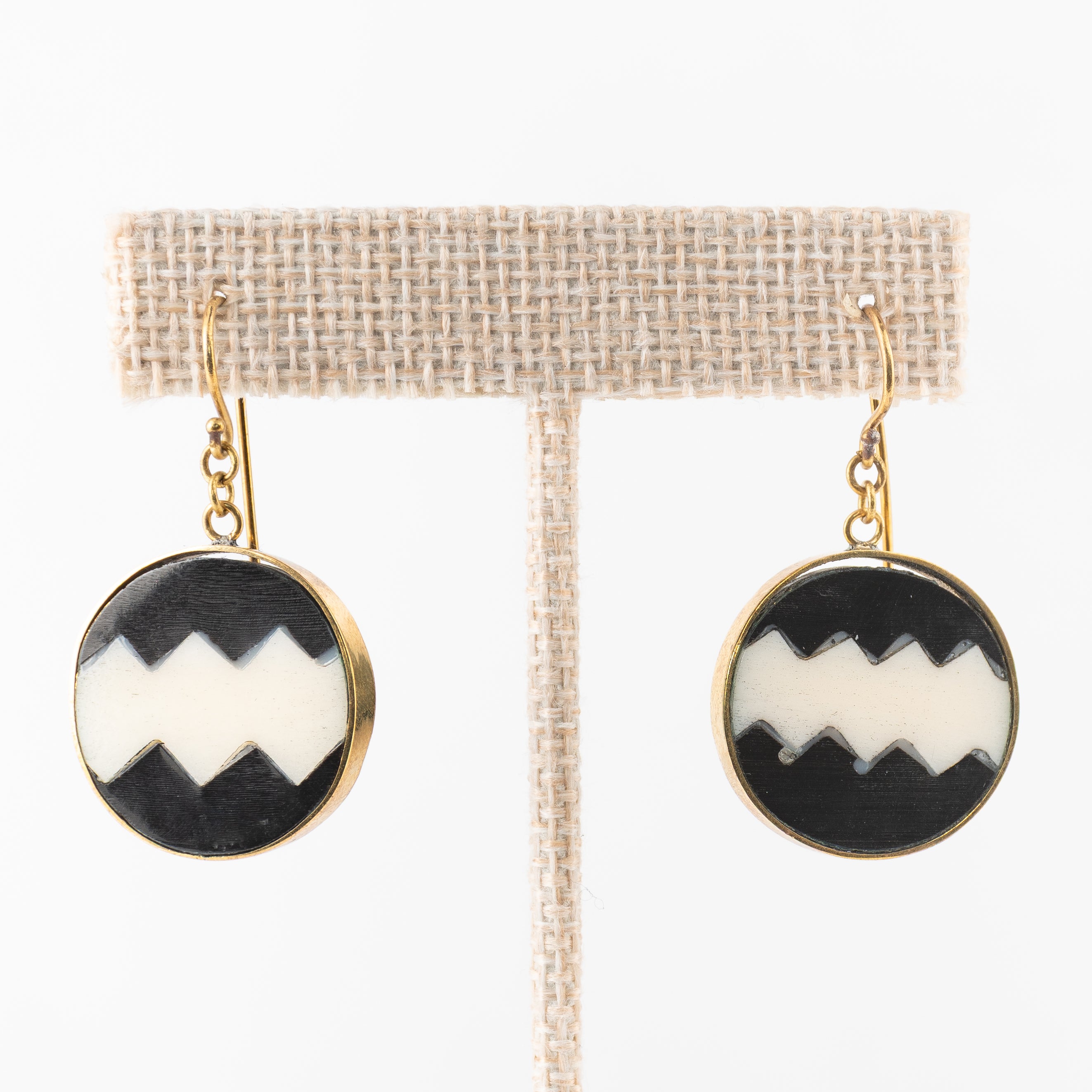 Black & White Drop Earrings