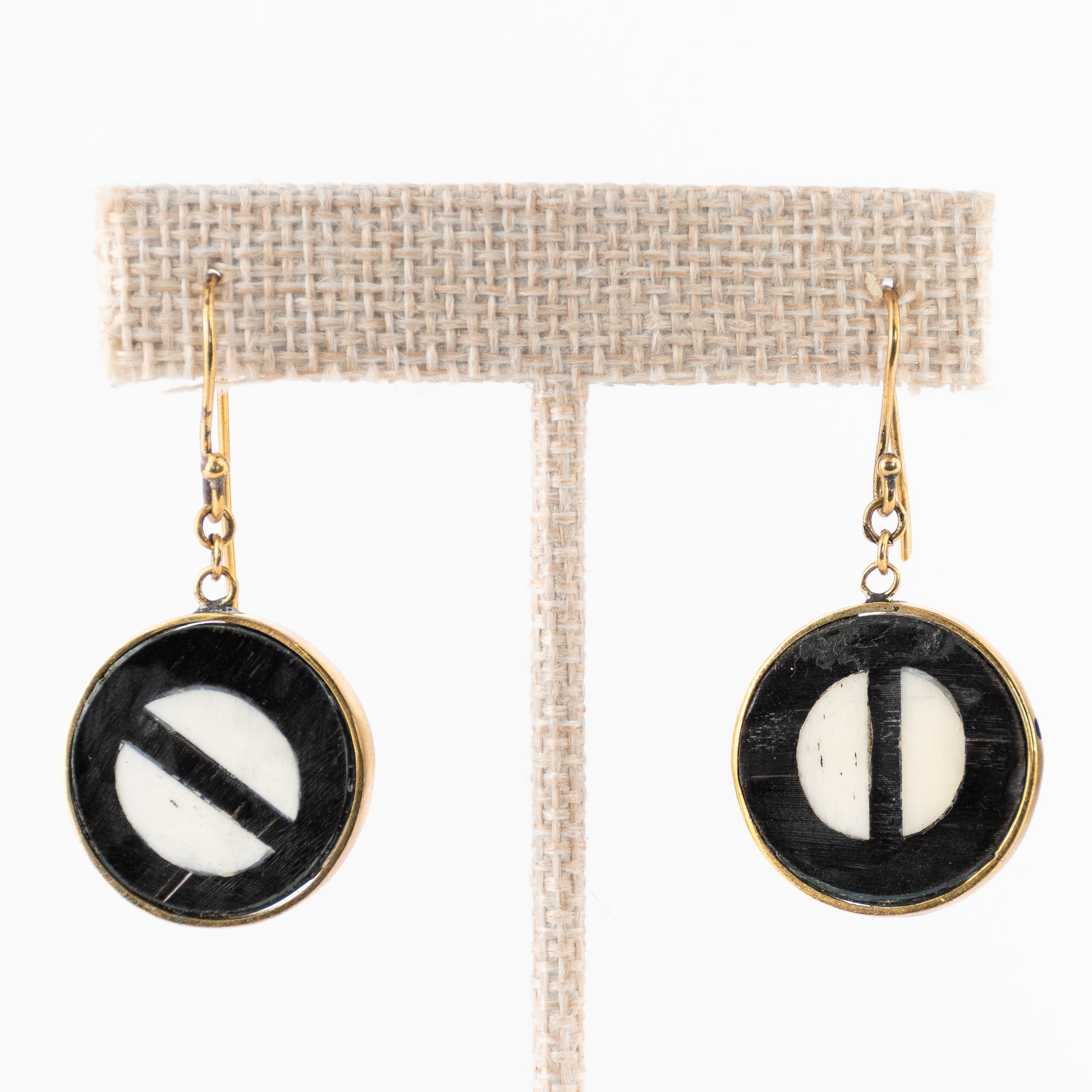 Black & White Drop Earrings