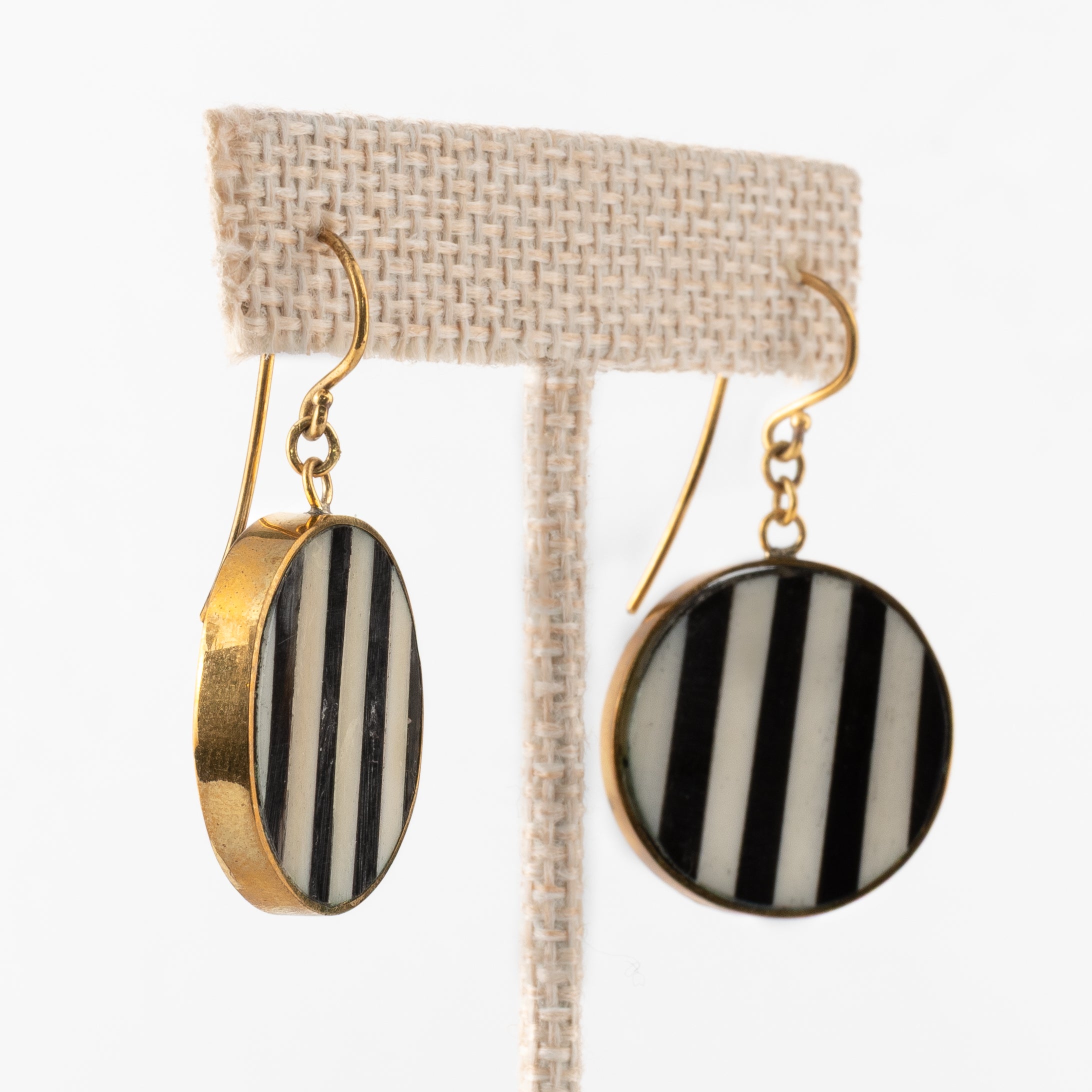 Black & White Drop Earrings