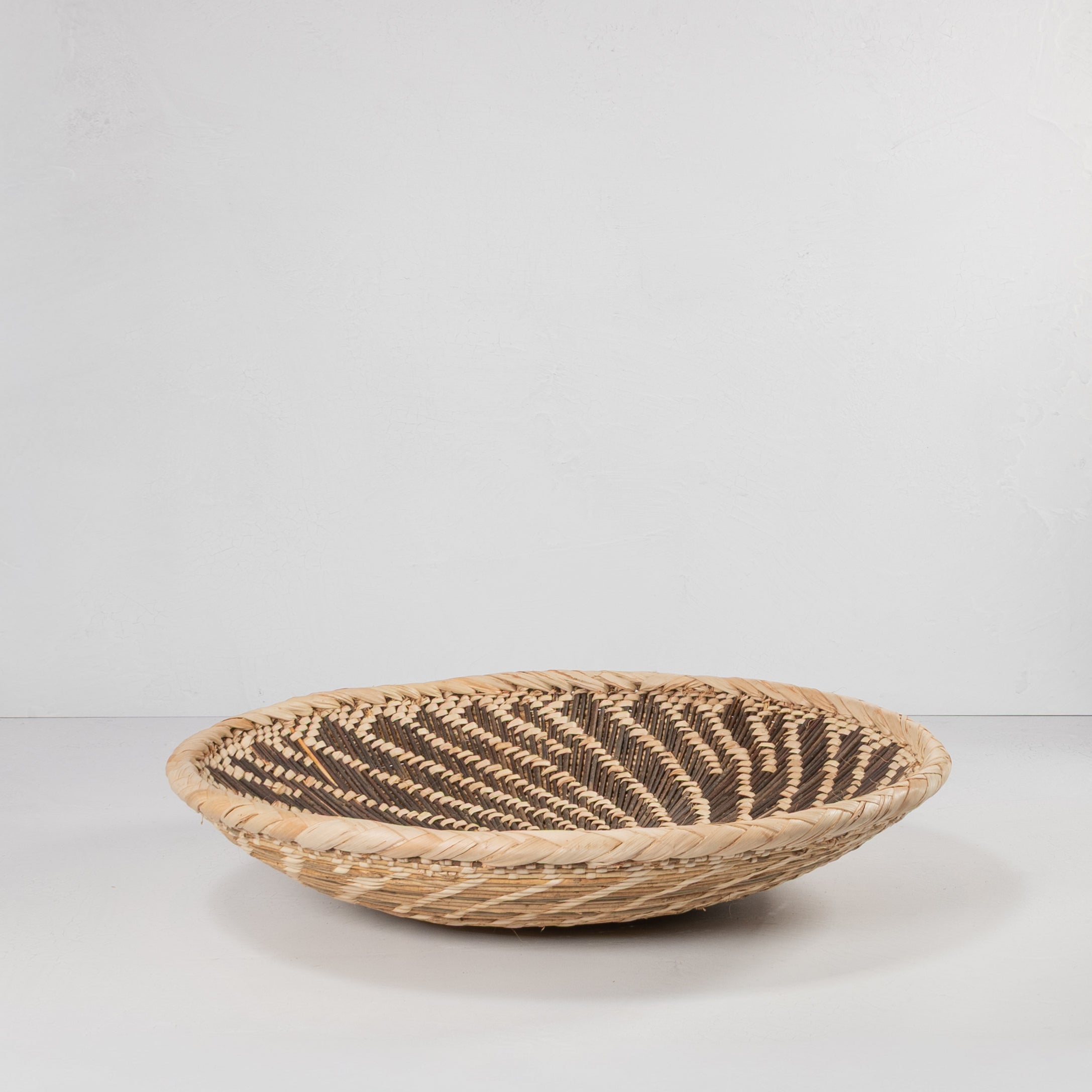 Handwoven Wall Basket - Sunburst & Spiral