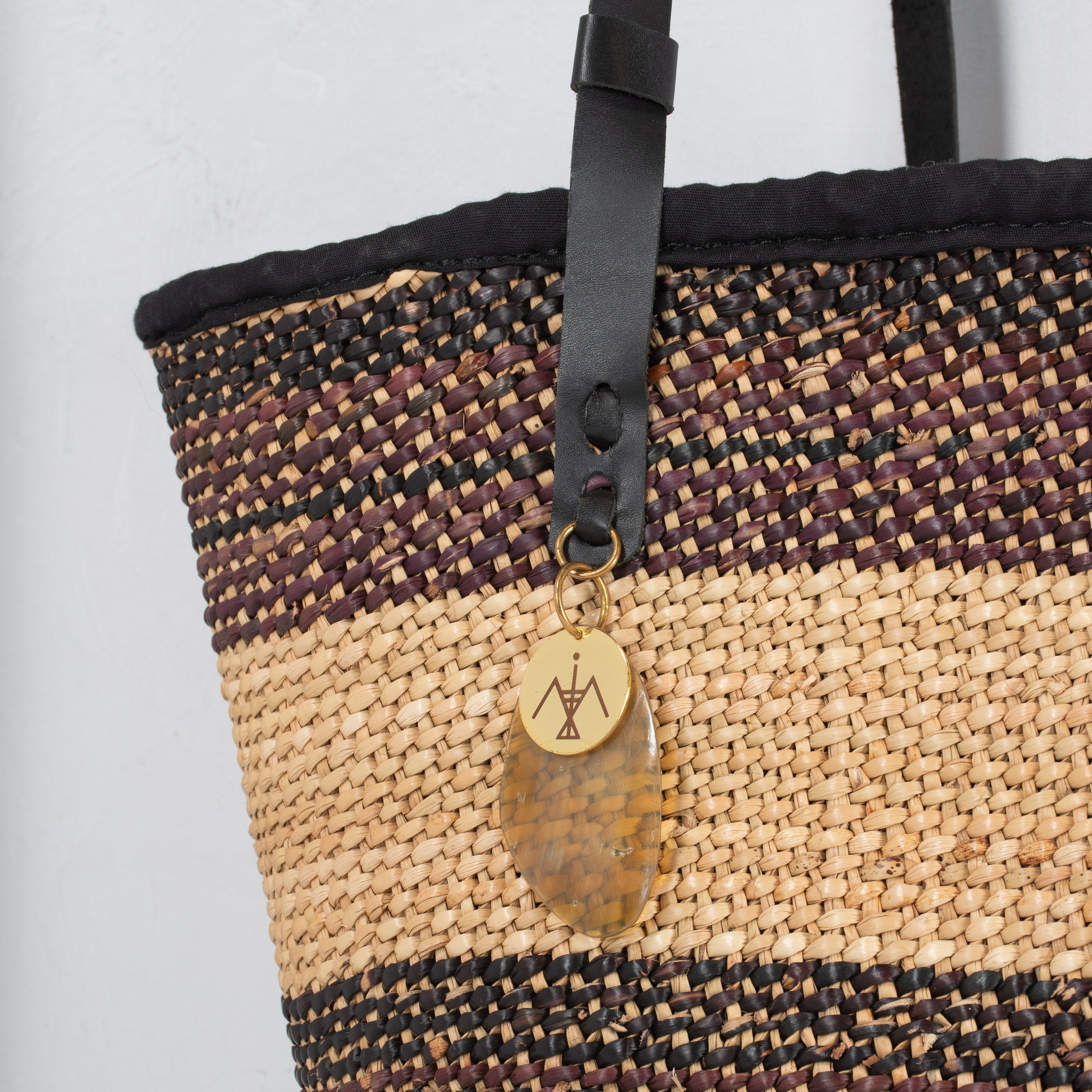 Cinch-Top Woven Tote