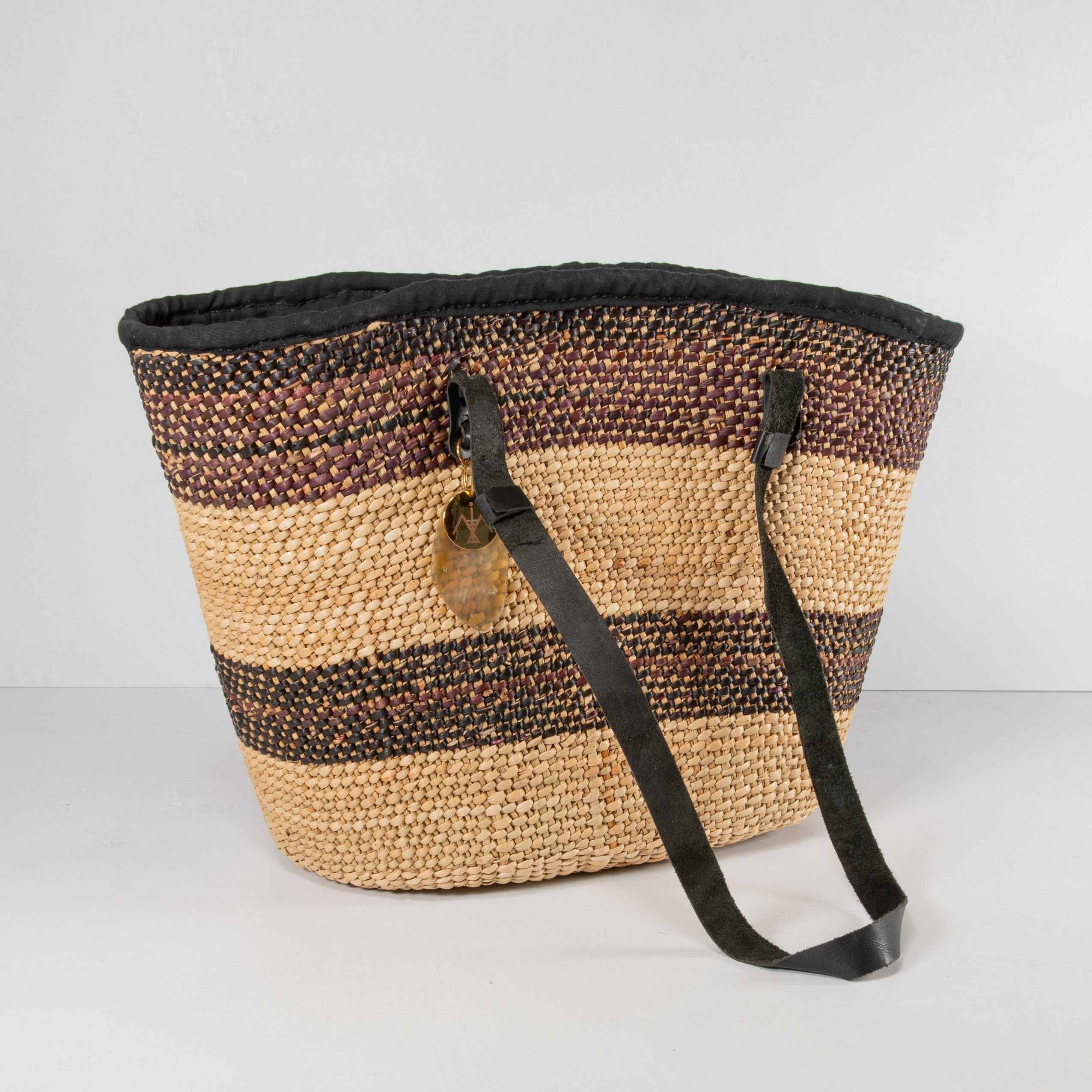 Cinch-Top Woven Tote