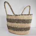 Lodwar Black Stripe Woven Tote