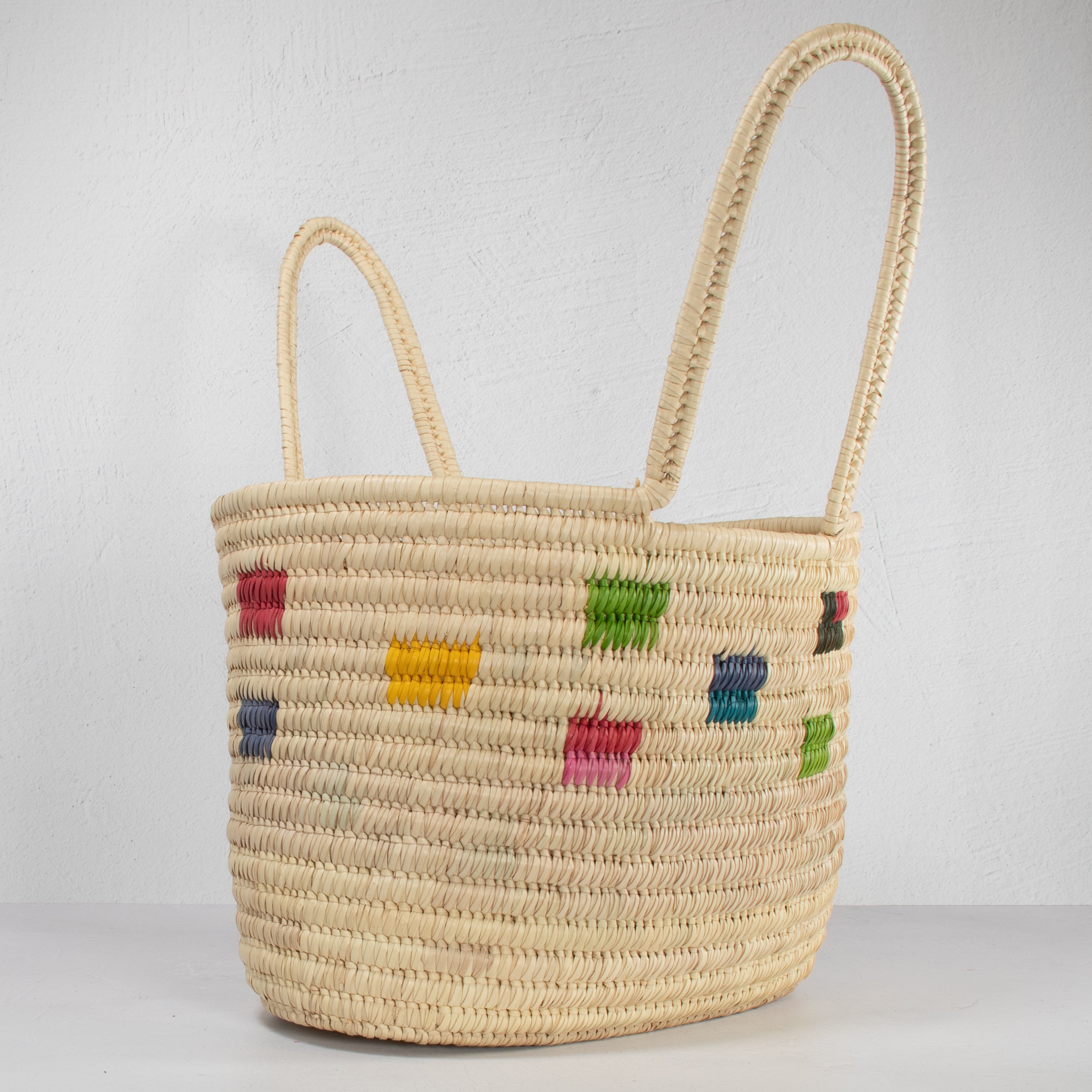 Lodwar Colorful Square Woven Tote