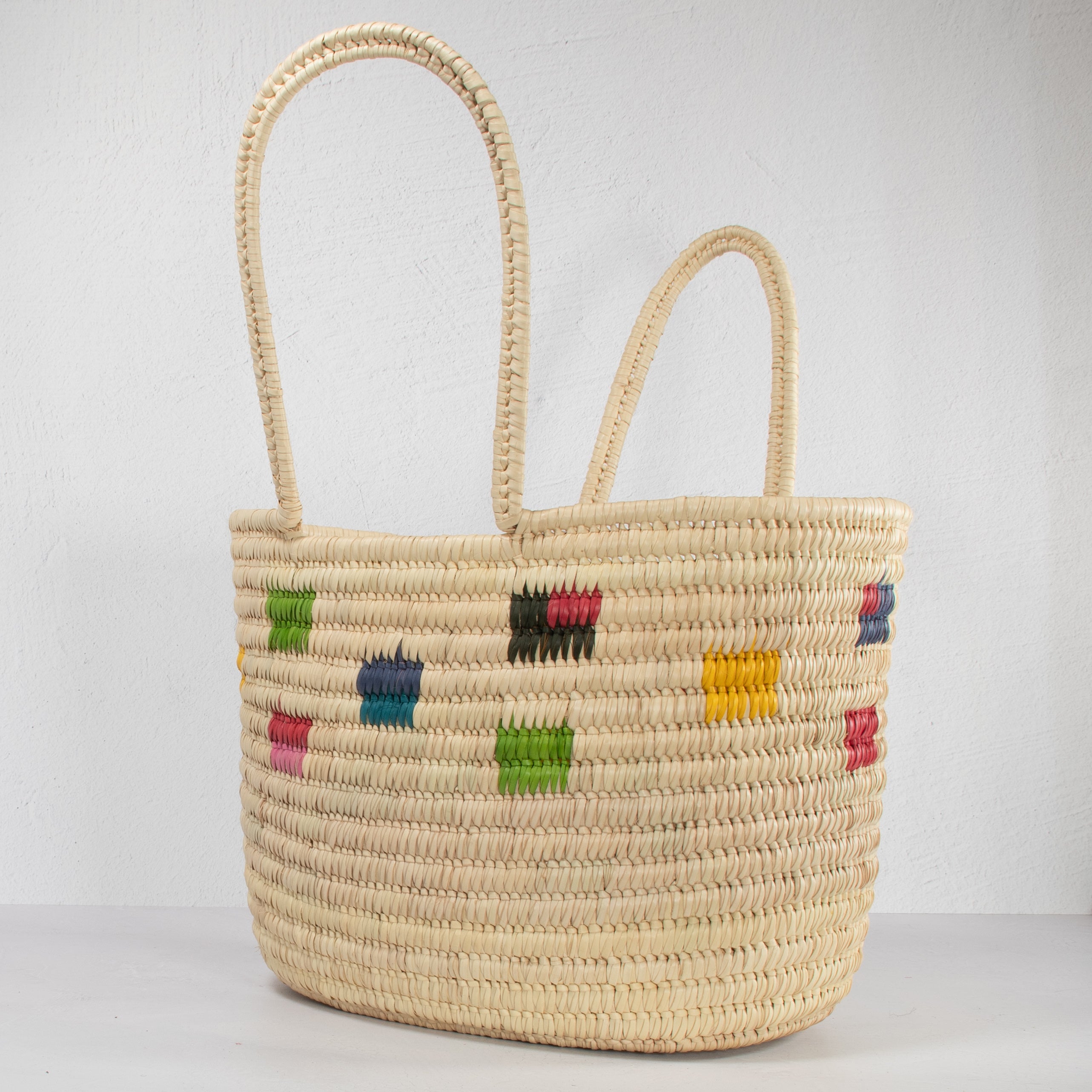 Lodwar Colorful Square Woven Tote
