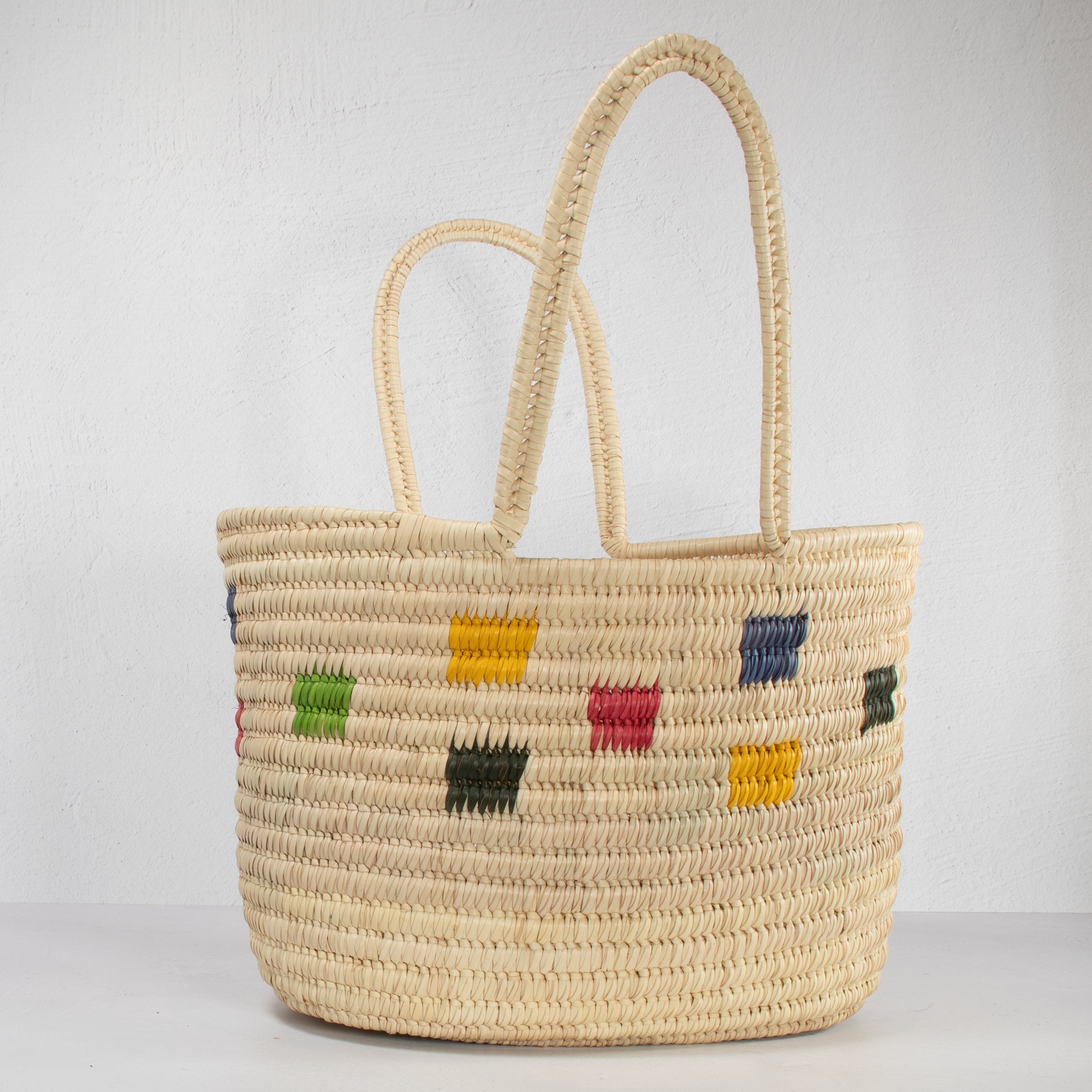 Lodwar Colorful Square Woven Tote