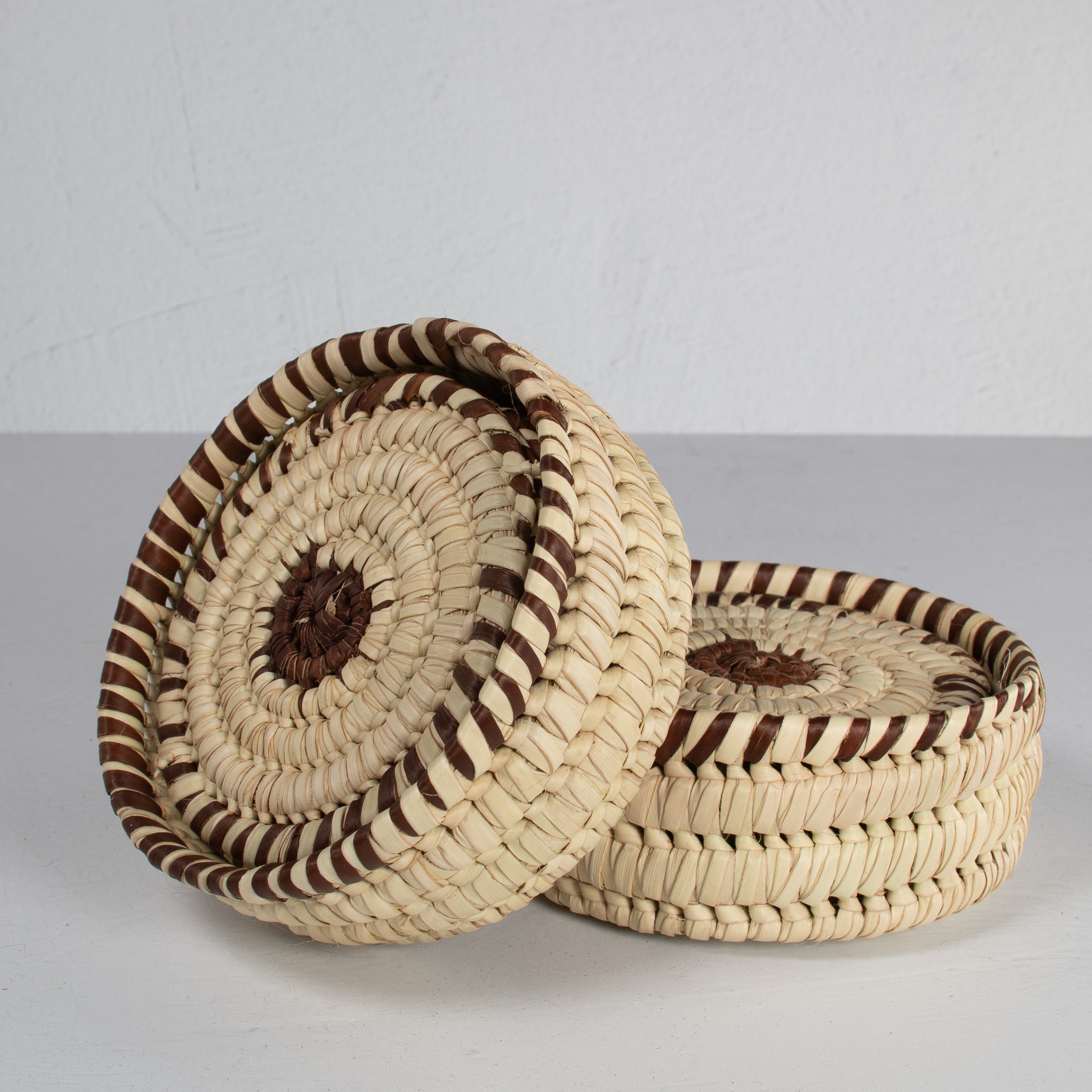 Lodwar Woven Coaster Set - Natural & Brown