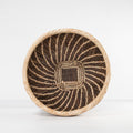 Handwoven Wicker Bowl - Spiral Weave