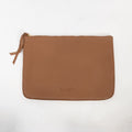 Leather Zip Pouch - Tan