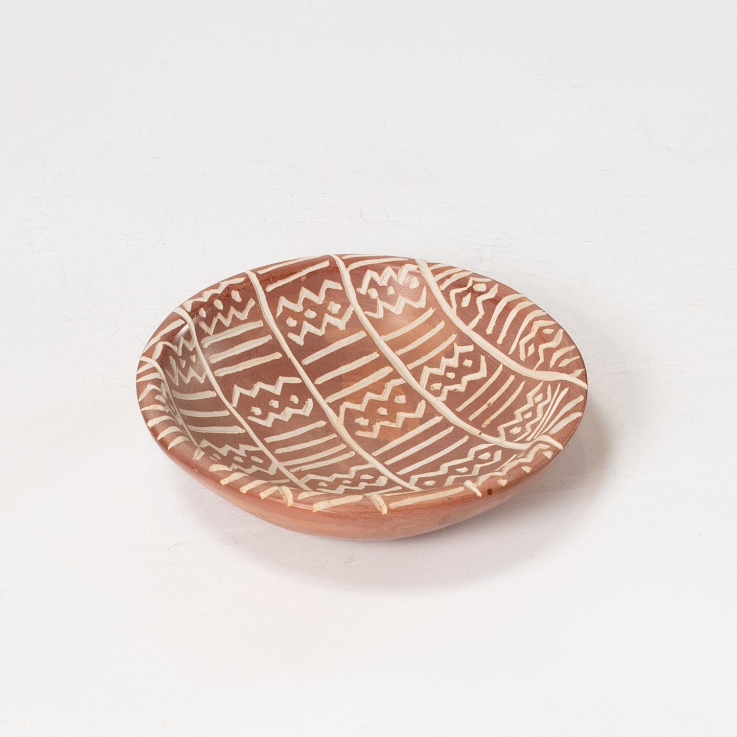 Small Etched Catchall Dish - Terracotta