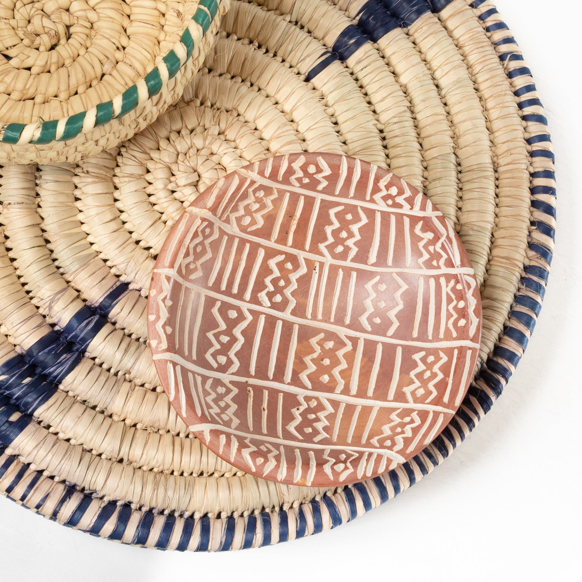 Small Etched Catchall Dish - Terracotta