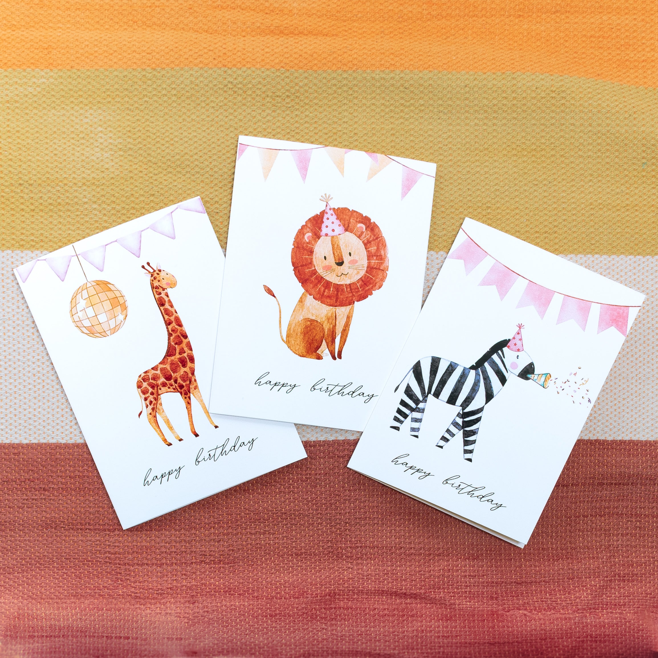 Animal Celebration Birthday Card