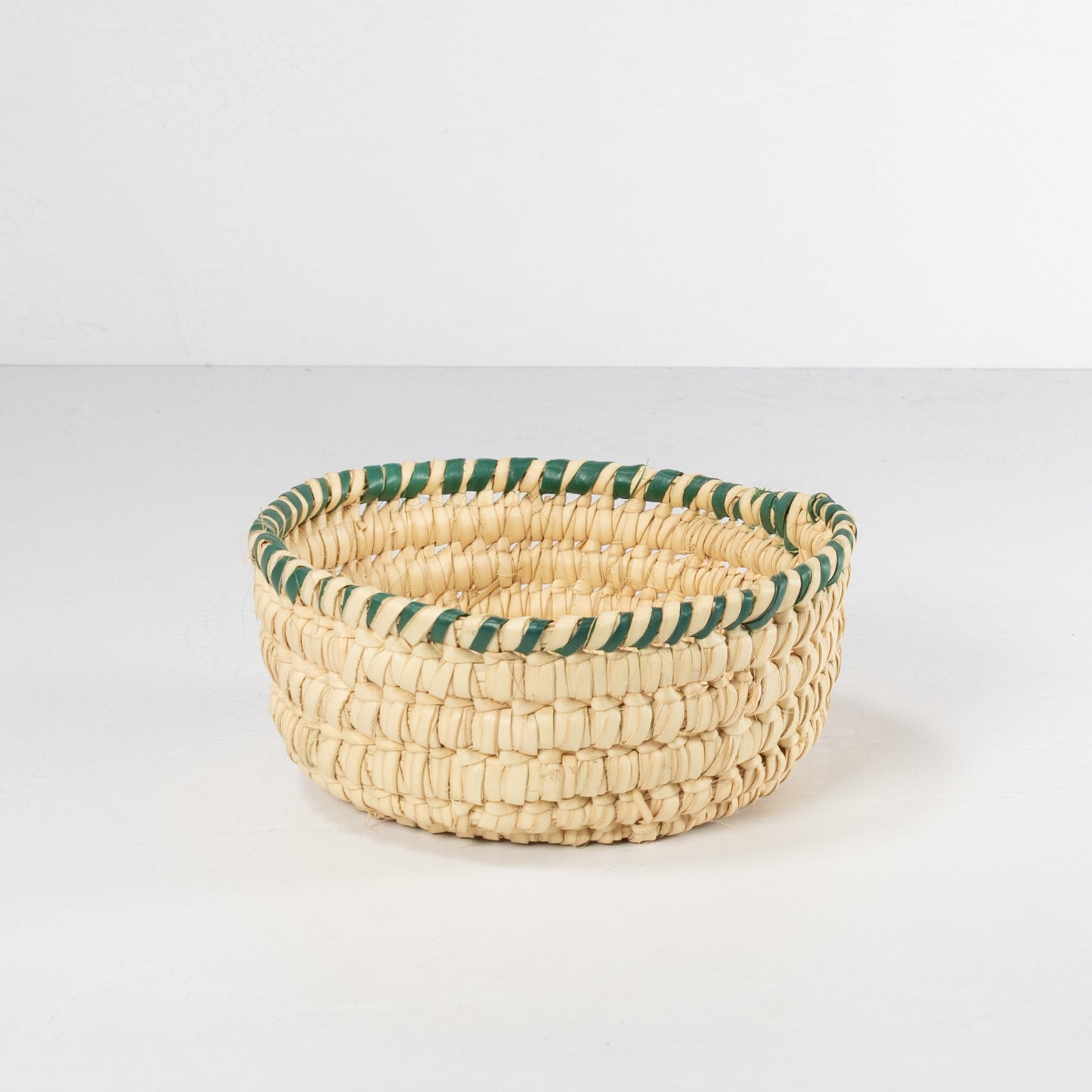 Handwoven Catchall Basket - Deep Green