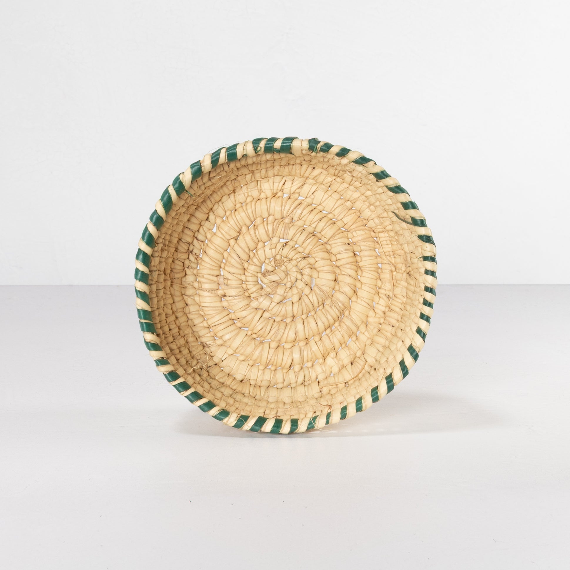 Handwoven Catchall Basket - Deep Green