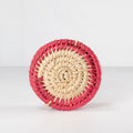 Handwoven Coaster Set - Deep Pink (Set of 6)