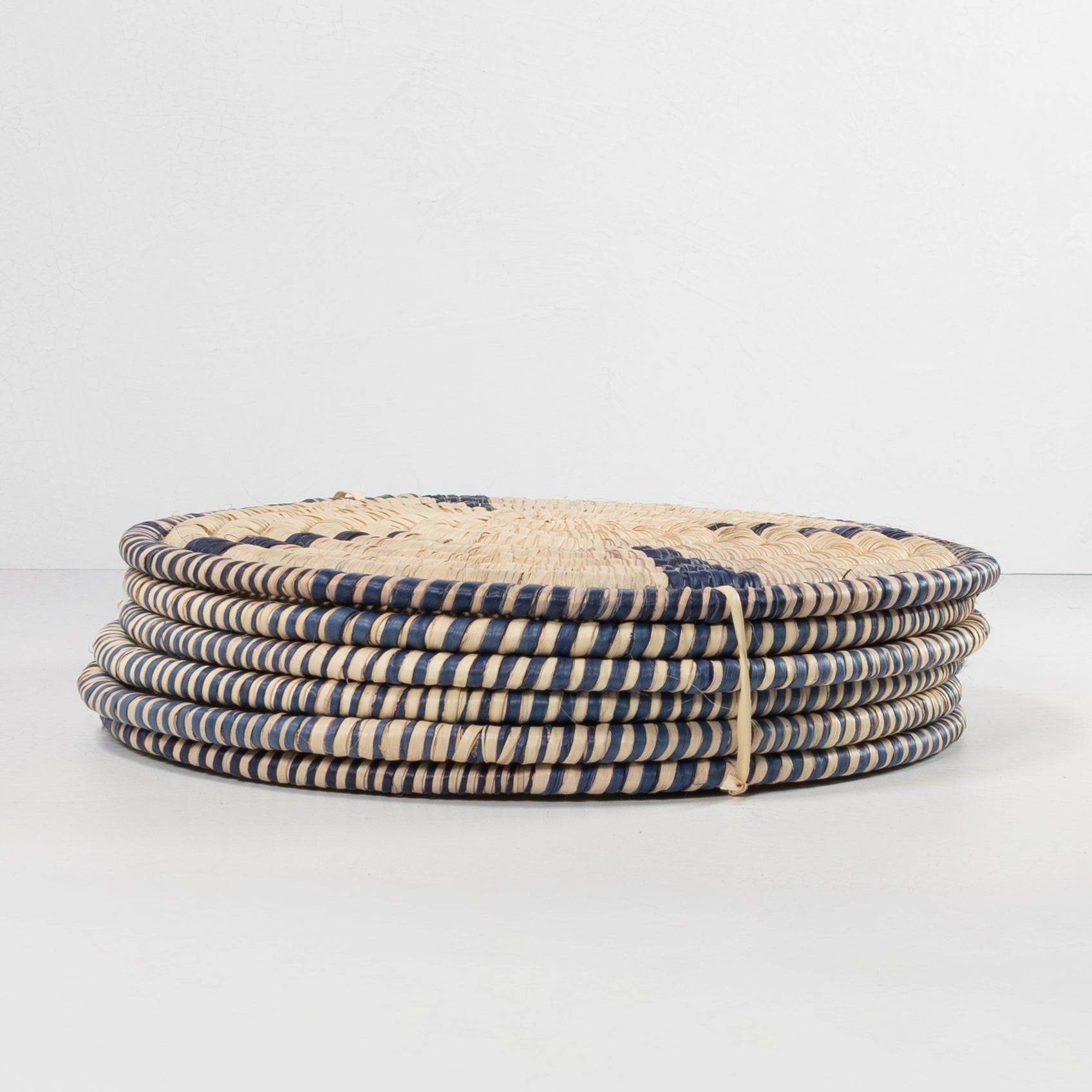 Handwoven Placemats - Natural & Indigo (Set of 6)