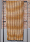 Woven Throw Blanket - Golden Olive Grid