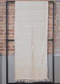 Woven Throw Blanket - Cream & Navy Circle