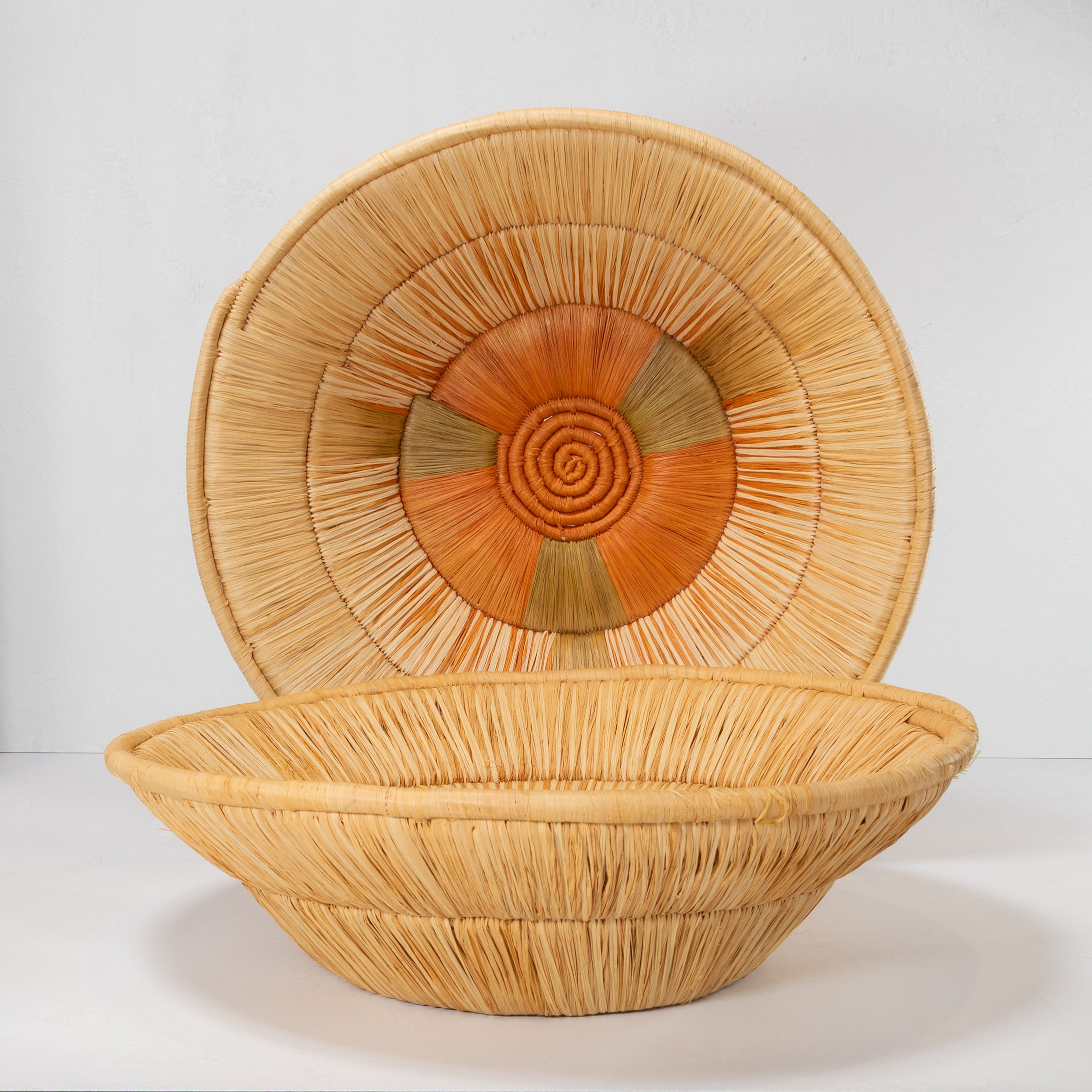 Handwoven Sunburst Center Basket