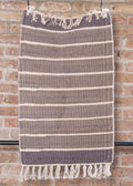 100% Cotton Handloomed Small Rug - Lavender