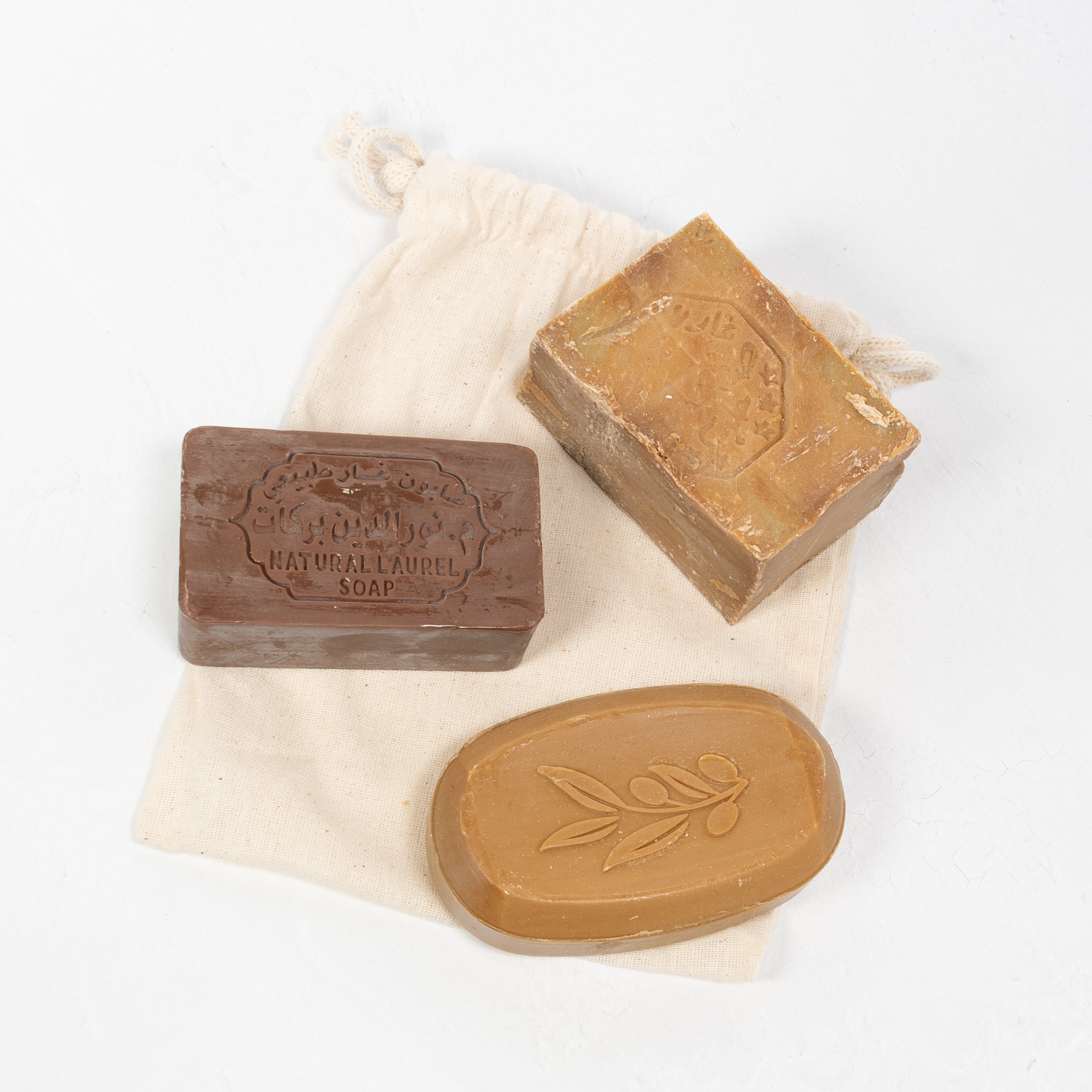 3 Different Aleppo Soap Bundle